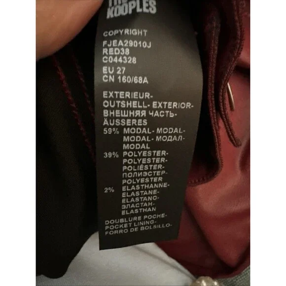 NWT The Kooples High Waisted Skinny Jeans $245 Size 27 - Picture 6 of 6